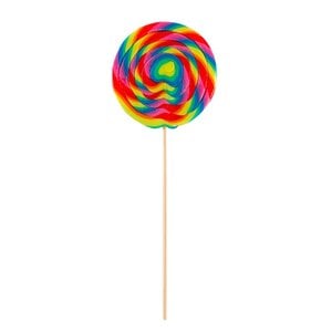 Felko lolly rond regenboog 10x200gr 13cm