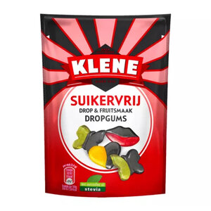 Klene suikervrij 12x110gr dropgums