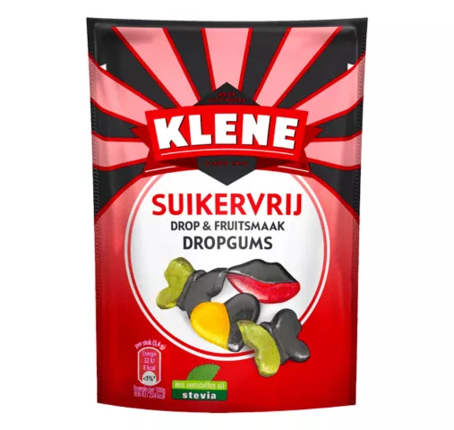 Klene suikervrij 12x110gr dropgums