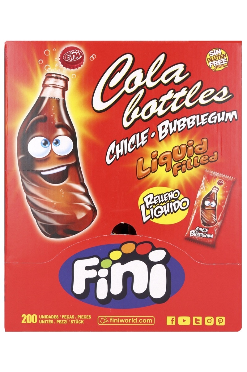 Fini kauwgom x200 liquid cola flesjes*