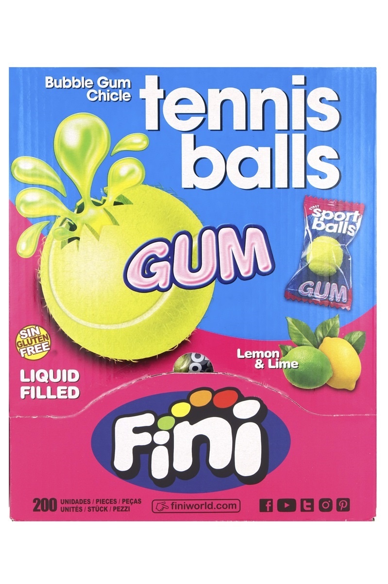 Fini kauwgom x200 tennis balls
