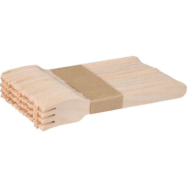 Disposable houten vorken 160mm x100