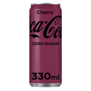 Coca cola blik 24x33cl sleek cherry zero