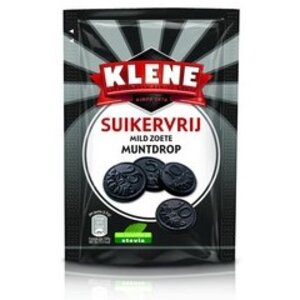 Klene suikervrij 12x100gr muntdrop zoet