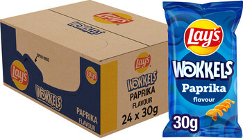 Lays chips 24x30gr Wokkels paprika