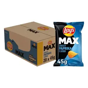 Lays chips 20x40gr Max smoky superchips paprika