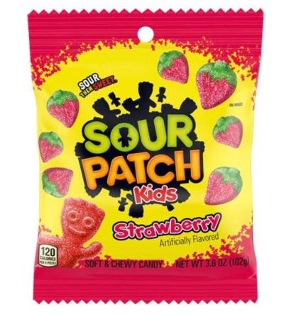 Sour Patch kids 12x102gr strawberry*