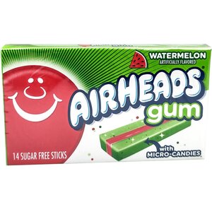 Airheads gum 12x33gr suikervrij watermelon