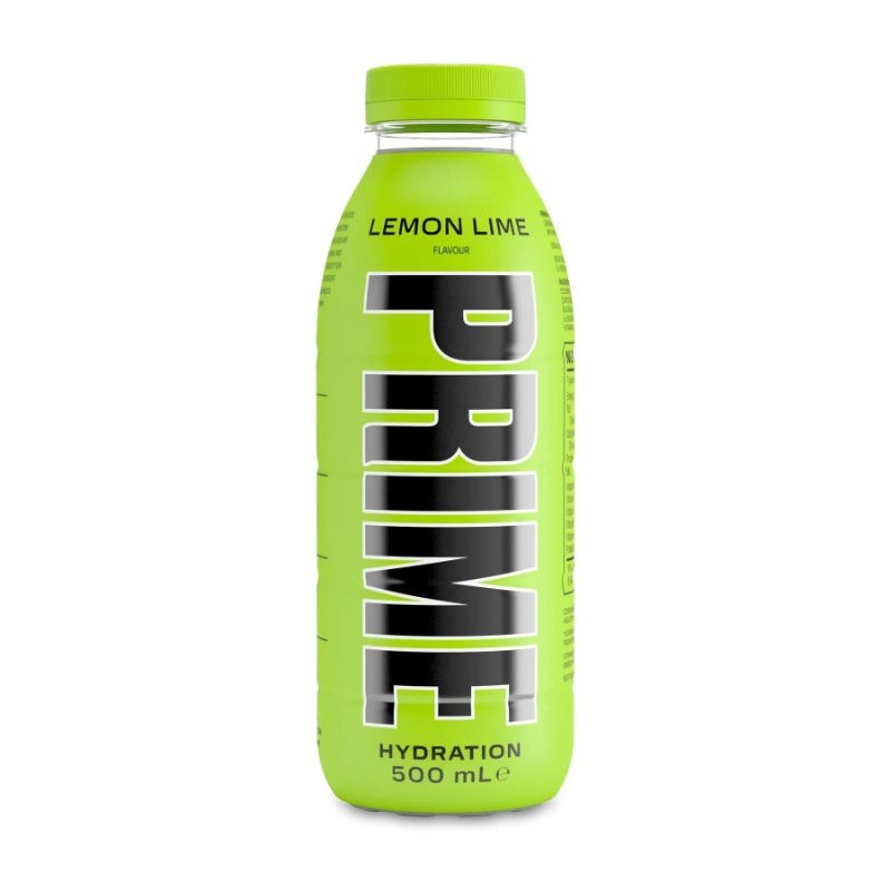 Prime hydration 12x500ml USA (cafeïnevrij) lemon lime Klinkers