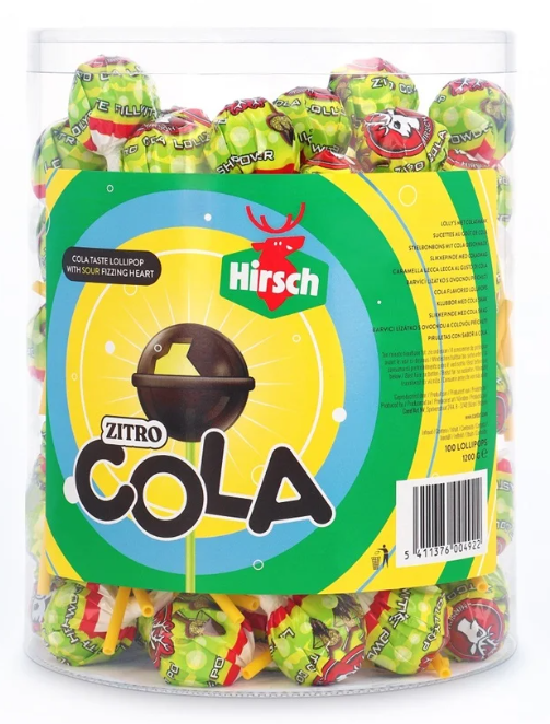 Hirsch lolly 100x12gr zitro cola*