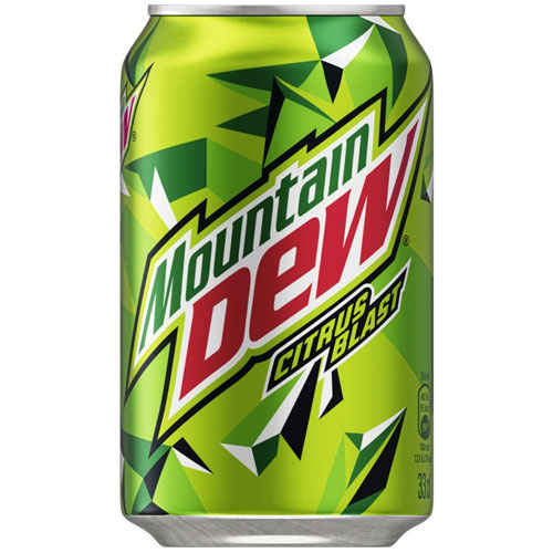 Mountain dew citrus blast blik 24x33cl