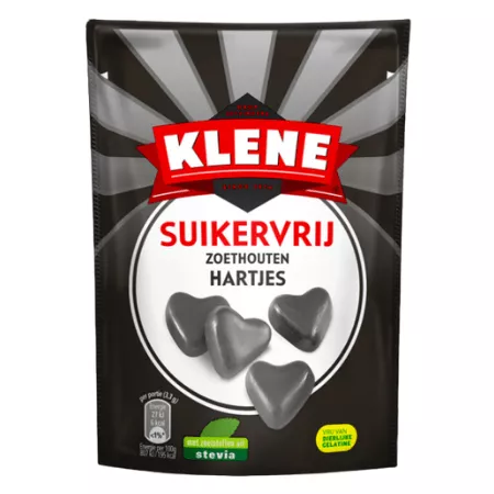 Klene suikervrij 12x110gr zoethouten hartjes