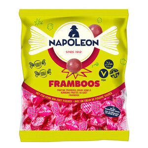 Napoleon schepsnoep 1kg framboos wijnballen (rood)