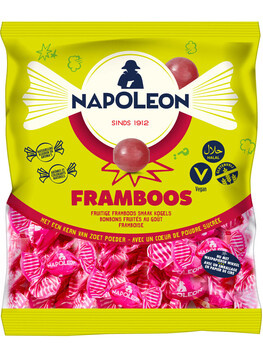 Napoleon schepsnoep 1kg framboos wijnballen (rood)