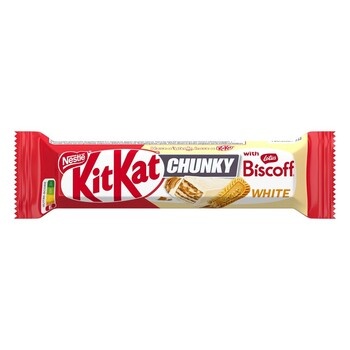Kitkat 24x42gr chunky white lotus biscoff