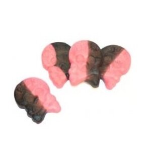 Bubs schepsnoep veggie foam skulls raspb/liq. 2,8kg (031)