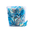 Geboorte babyvoetje 50x12gr blauw-wit