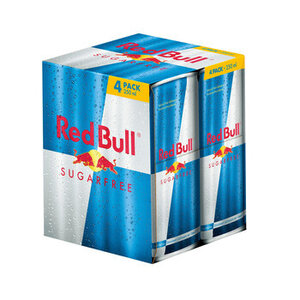Red Bull 24x25cl blik 4-pack suikervrij
