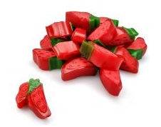 Vidal schepsnoep 1kg slices strawberry