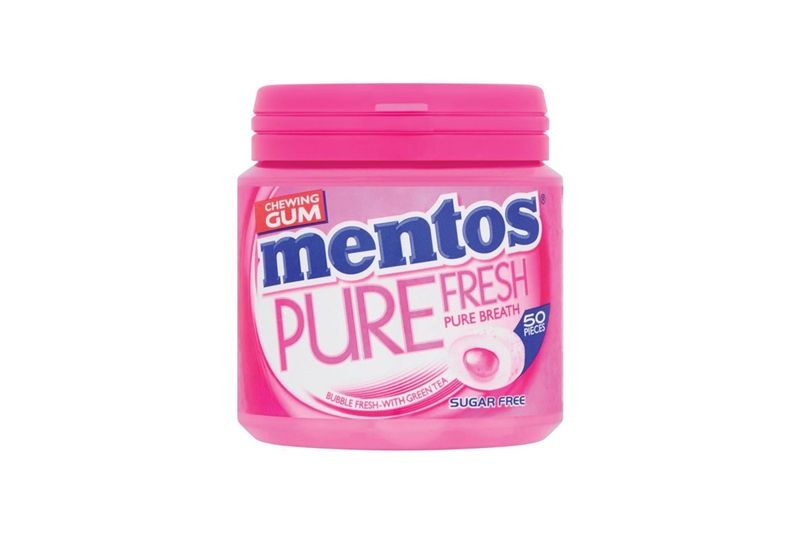 Mentos pot 8x100gr bubble fresh 50st