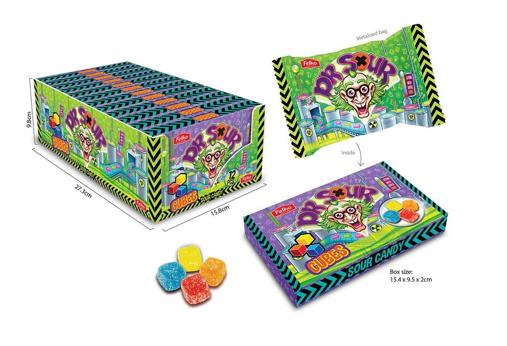 Box Dr. Sour 12x cubes