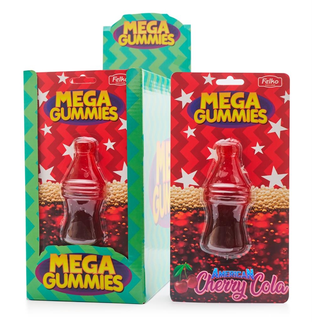 Mega gummies 11x120gr American cherry cola