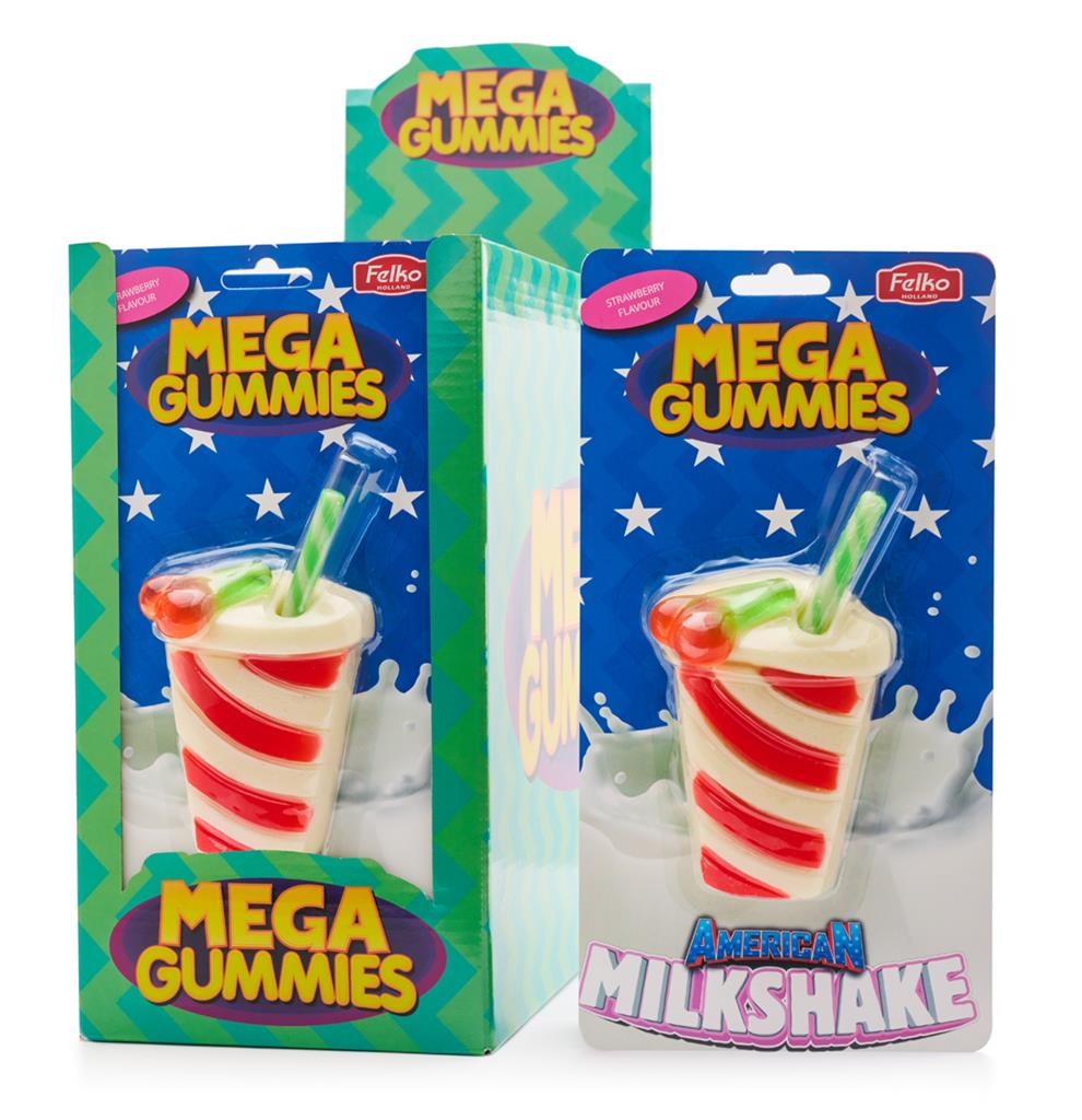 Mega gummies 9x120gr American milkshake