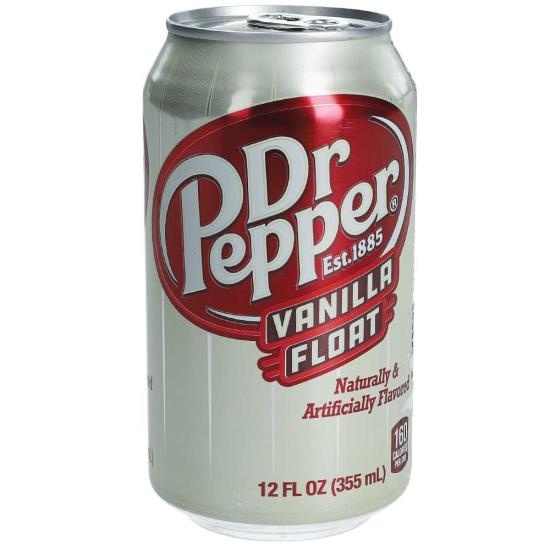 Amerikaans blik 12x355ml Dr. Pepper vanilla float