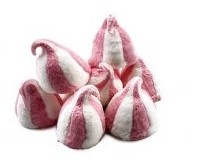 Fini spek twist hoedje 1kg roze wit aardbei*
