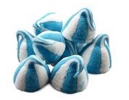Fini spek twist hoedje 1kg blauw wit framboos*