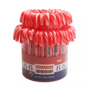 Candy canes wandelstokjes 72x12gr 13cm rood/wit (X06005)