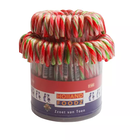 Candy canes 72x12gr 13cm groen/rood/wit X06009