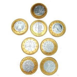 Sint chocolade euromunt 38mm 5,6gr
