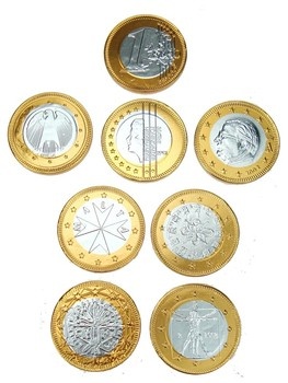 Sint chocolade euromunt 38mm 5,6gr