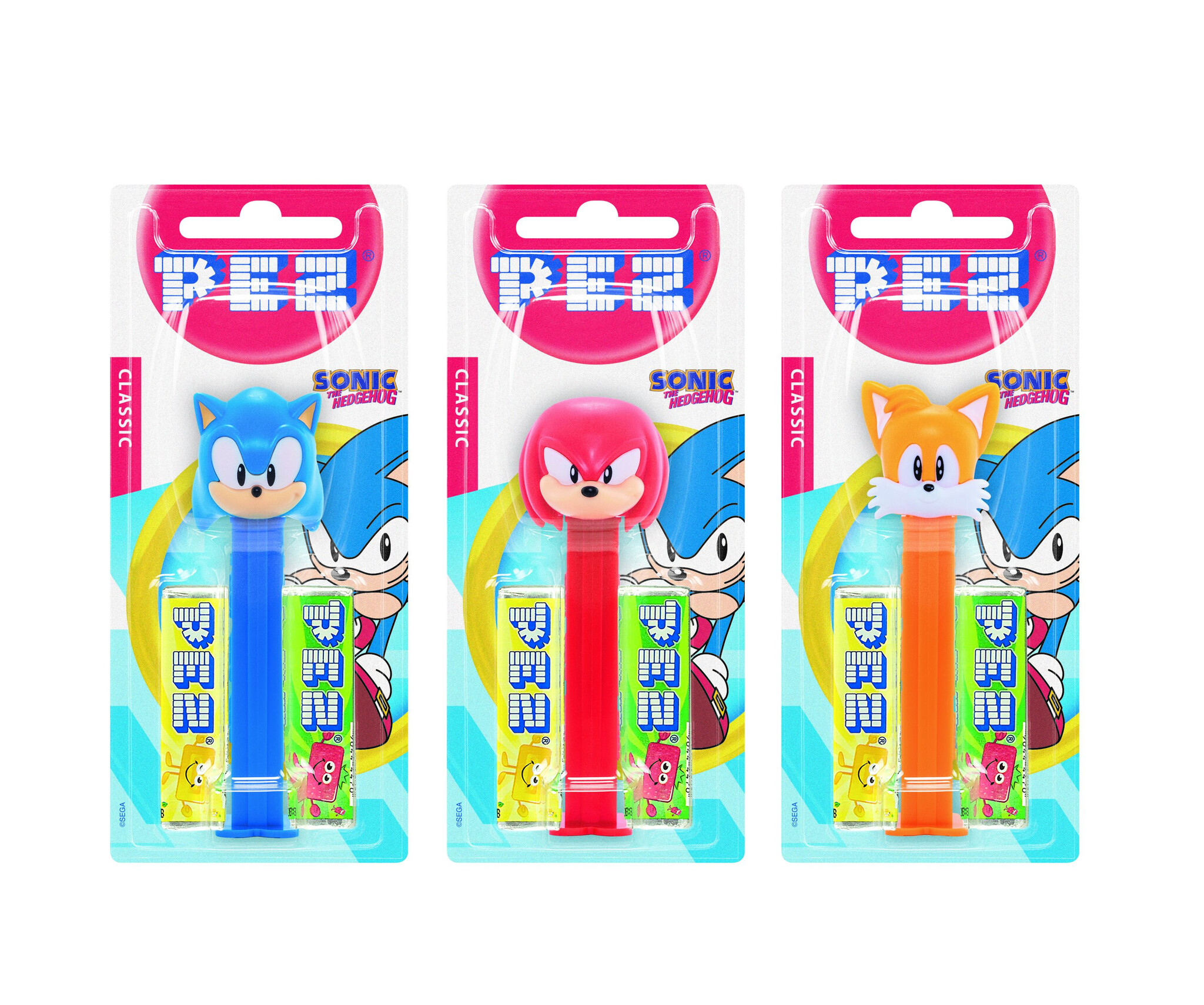 Pez blister x12 Sonic (zonder vulling)
