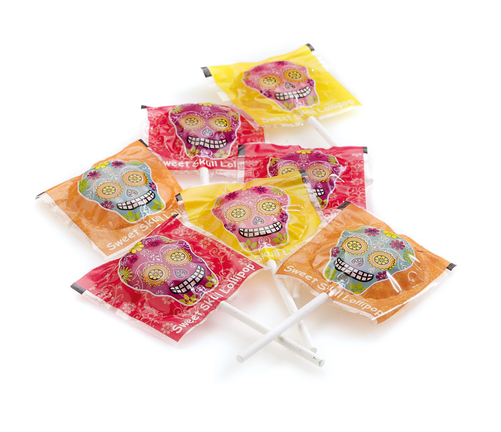 Halloween lolly skull x150