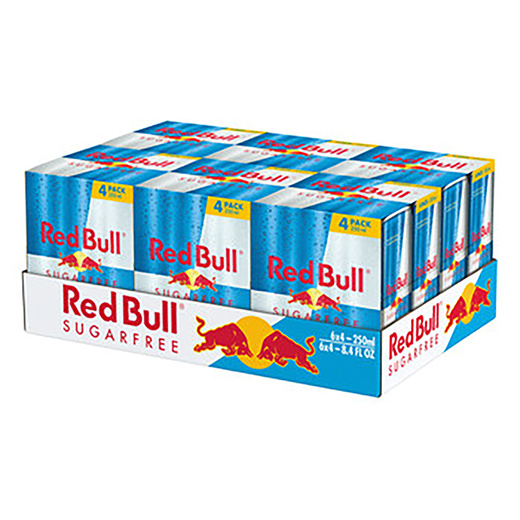 Red Bull 24x25cl blik 4-pack suikervrij