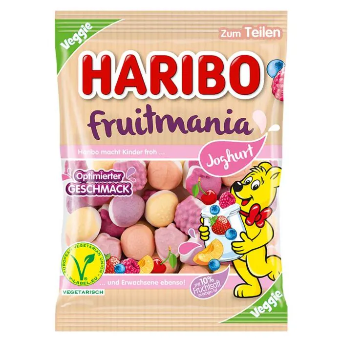 Haribo veggie 14x160gr fruitmania joghurt
