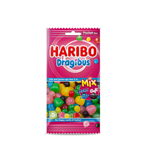 Haribo 8x130gr veggie dragibus duomix* THT: 06-2026