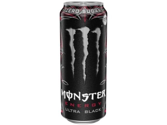 Monster blik 12x50cl ultra black zero