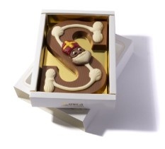 Sint luxe letter deco S 190gr melk in doosje
