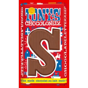 Sint Tony's chocolonely letterreep 180gr S melk