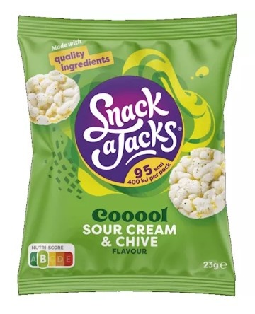 Snack a jacks 12x23gr mini's cream & chive