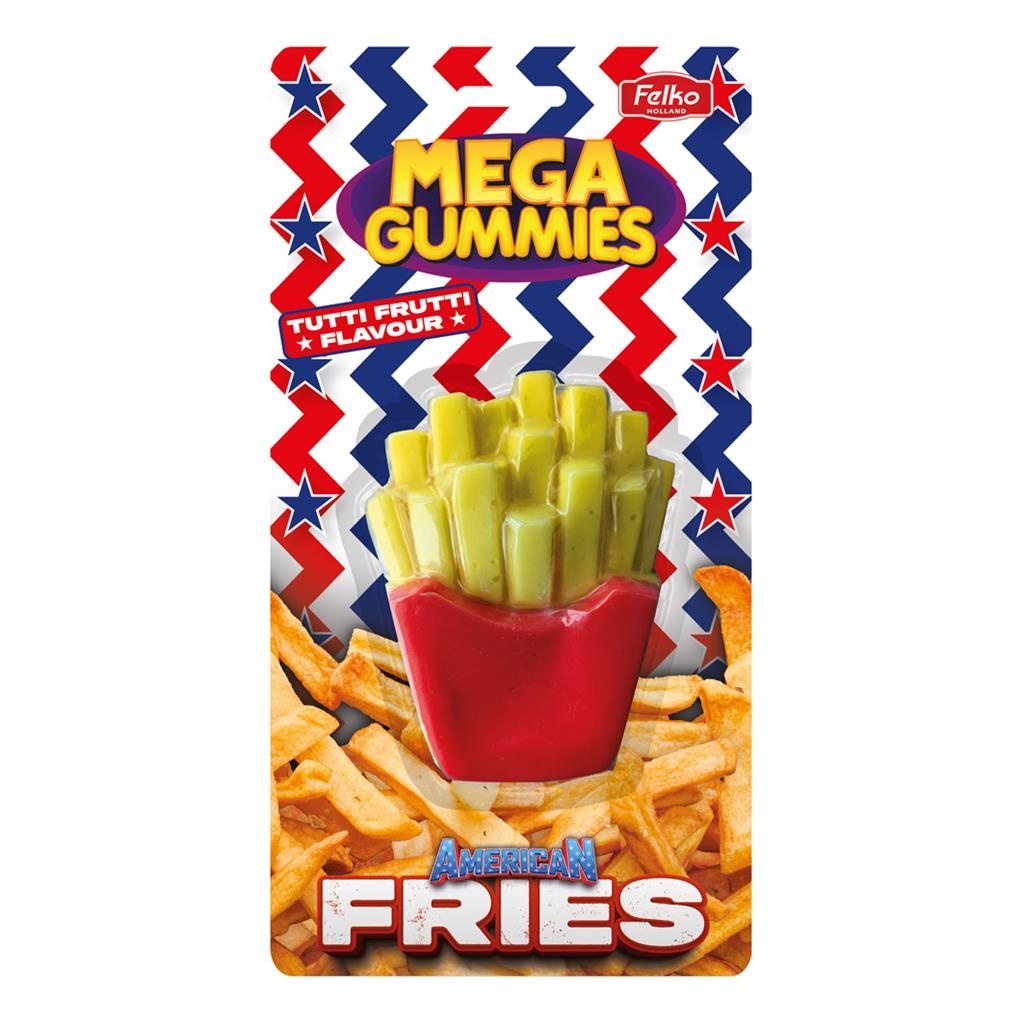 Mega gummies 11x120gr American fries