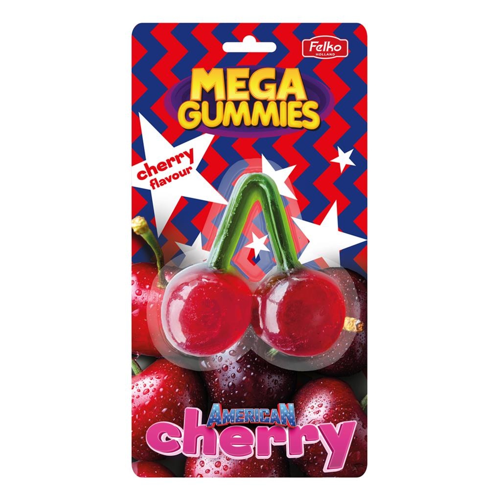 Mega gummies 11x120gr American cherry