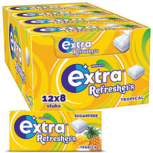 Extra kauwgom refreshers 12x18gr tropical