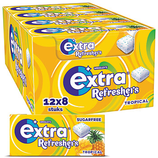 Extra kauwgom refreshers 12x18gr tropical