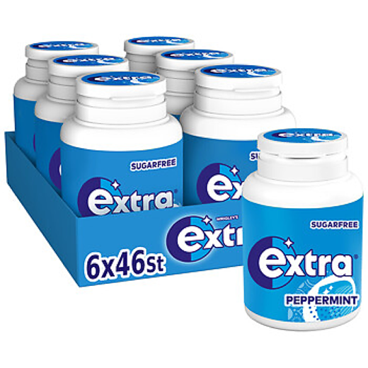 Extra kauwgom pot 6x64gr peppermint