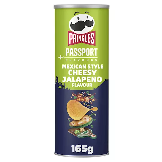 Pringles 165gr mex cheesy jalapeno THT: 16-11-26!!
