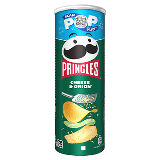 Pringles 165gr cheese onion THT: 28-2-27